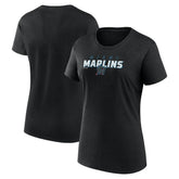 Miami Marlins Women's Lean T-Shirt - Black