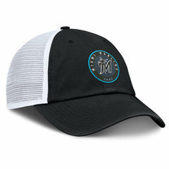 Miami Marlins Averies Adjustable Hat - Black/White