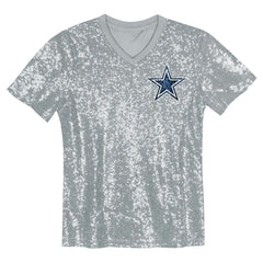 NFL Dallas Cowboys CeeDee Lamb Girls Youth Sequin V-Neck Fashion Jersey
