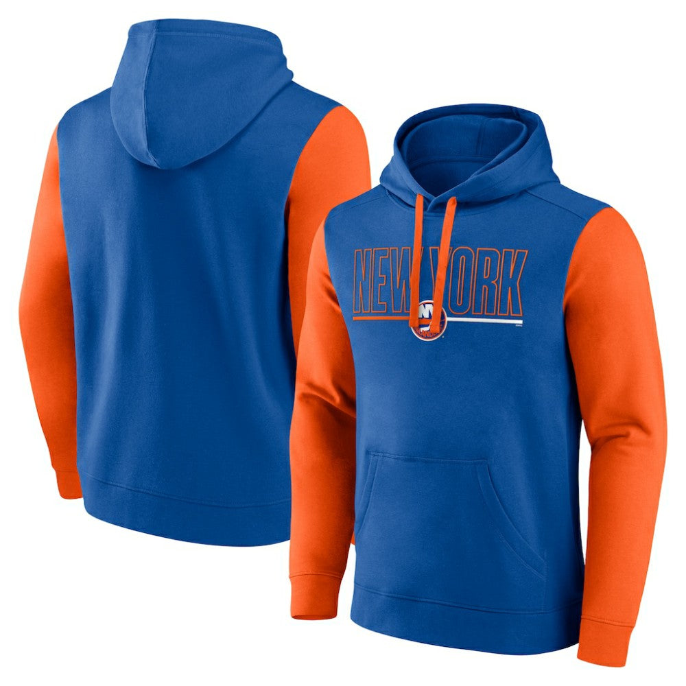 New York Islanders Logo Athletic Deliver Fleece Pullover Hoodie