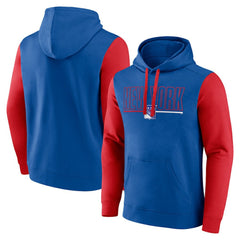 New York Rangers Logo Athletic Deliver Fleece Pullover Hoodie