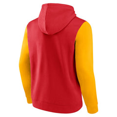 Calgary Flames Logo Athletic Deliver Fleece Pullover Hoodie