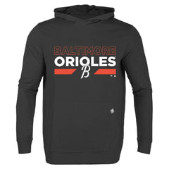 Baltimore Orioles Levelwear City Connect Relay No Hitter Pullover Hoodie - Black