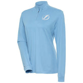 Tampa Bay Lightning Antigua Women's White Logo Mentor Quarter-Zip Jacket