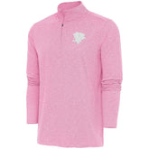 Pittsburgh Penguins Antigua White Logo Hunk Quarter-Zip Pullover