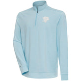 Pittsburgh Penguins Antigua White Logo Bright Quarter-Zip Pullover