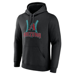 Arizona Diamondbacks Personalized Name & Number Fastball Pullover Hoodie - Black