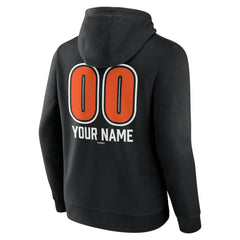 Baltimore Orioles Personalized Name & Number Fastball Pullover Hoodie - Black