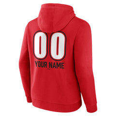 Cincinnati Reds Personalized Name & Number Fastball Pullover Hoodie - Red