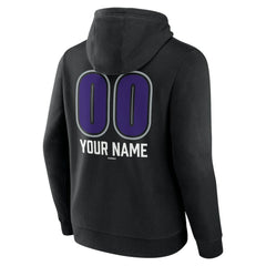Colorado Rockies Personalized Name & Number Fastball Pullover Hoodie - Black