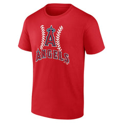 Los Angeles Angels Personalized Name & Number Fastball T-Shirt - Red