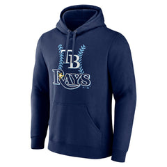 Tampa Bay Rays Personalized Name & Number Fastball Pullover Hoodie - Navy