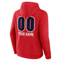 Boston Red Sox Personalized Name & Number Fastball Pullover Hoodie - Red