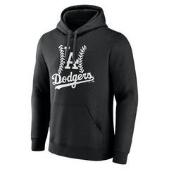 Los Angeles Dodgers Personalized Name & Number Fastball Pullover Hoodie - Black
