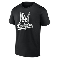Los Angeles Dodgers Personalized Name & Number Fastball T-Shirt - Black