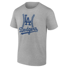 Los Angeles Dodgers Personalized Name & Number Fastball T-Shirt - Heather Gray