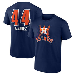 Yordan Alvarez Houston Astros Fastball Player Name & Number T-Shirt - Navy