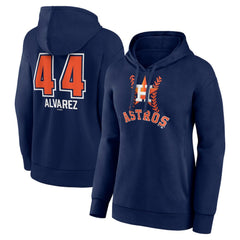 Yordan Alvarez Houston Astros Women's Fastball Player Name & Number Pullover Hoodie - Navy