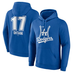 Shohei Ohtani Los Angeles Dodgers Fastball Player Name & Number Pullover Hoodie - Royal