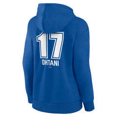 Shohei Ohtani Los Angeles Dodgers Women's Fastball Player Name & Number Pullover Hoodie - Royal