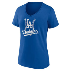 Shohei Ohtani Los Angeles Dodgers Women's Fastball Player Name & Number V-Neck T-Shirt - Royal