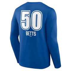 Mookie Betts Los Angeles Dodgers Fastball Player Name & Number Long Sleeve T-Shirt - Royal
