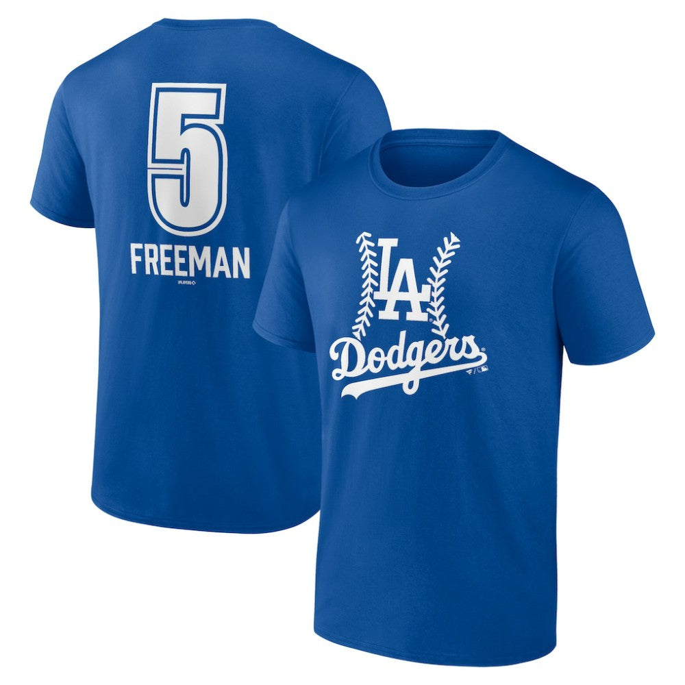 Freddie Freeman Los Angeles Dodgers Fastball Player Name & Number T-Shirt - Royal