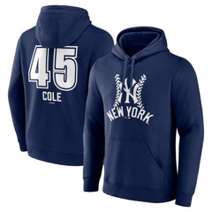 Gerrit Cole New York Yankees Fastball Player Name & Number Pullover Hoodie - Navy