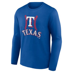 Josh Jung Texas Rangers Fastball Player Name & Number Long Sleeve T-Shirt - Royal