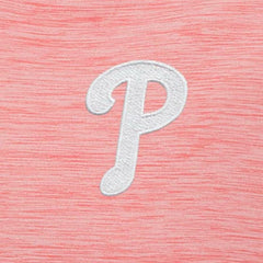 Philadelphia Phillies Antigua Bright Quarter-Zip Pullover Top - Coral