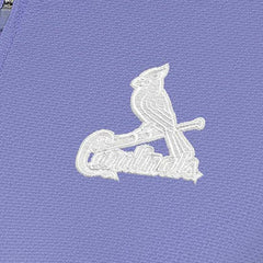 St. Louis Cardinals Antigua Women's Finish Quarter-Zip Pullover Top - Purple