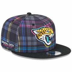 NFL Jacksonville Jaguars 2024 NFL Crucial Catch Plaid 9FIFTY Snapback Hat