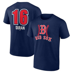 Jarren Duran Boston Red Sox Fastball Player Name & Number T-Shirt - Navy