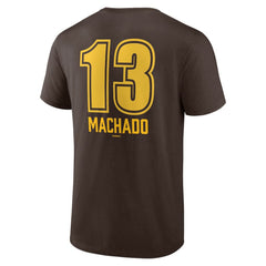 Manny Machado San Diego Padres Fastball Player Name & Number T-Shirt - Brown