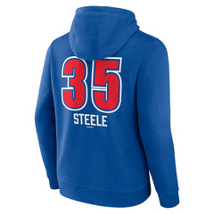 Justin Steele Chicago Cubs Fastball Player Name & Number Pullover Hoodie - Royal