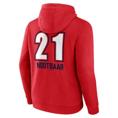 Lars Nootbaar St. Louis Cardinals Fastball Player Name & Number Pullover Hoodie - Red