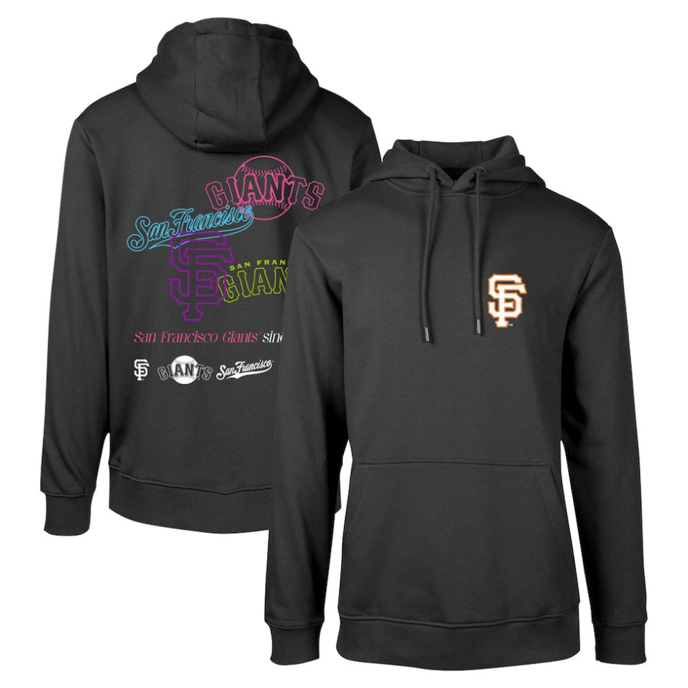 San Francisco Giants Levelwear Podium Vintage Pullover Hoodie - Black