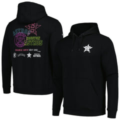 Houston Astros Levelwear Podium Vintage Pullover Hoodie - Black