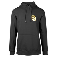 San Diego Padres Levelwear Podium Vintage Pullover Hoodie - Black