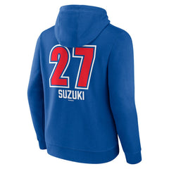 Seiya Suzuki Chicago Cubs Fastball Player Name & Number Pullover Hoodie - Royal