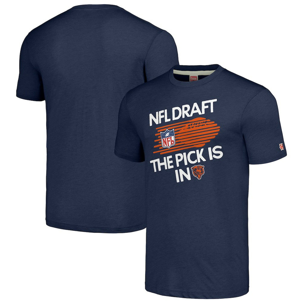 NFL Chicago Bears Homage Unisex 2024 Team Draft Tri-Blend T-Shirt