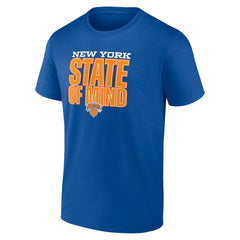 New York Knicks Pick & Roll Coverage T-Shirt - Blue | New Era online