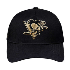 Pittsburgh Penguins Pro Standard Metallic Logo Pinch Front Adjustable Hat