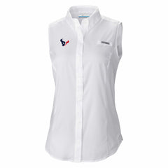 NFL Houston Texans Women's PFG Tamiami Omni-Shade Sleeveless Button-Up Shirt