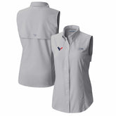 NFL Houston Texans Women's PFG Tamiami Omni-Shade Sleeveless Button-Up Shirt