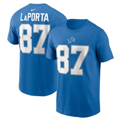 NFL Detroit Lions Sam LaPorta Name & Number T-Shirt