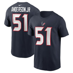 NFL Houston Texans Will Anderson Jr. Player Name & Number T-Shirt