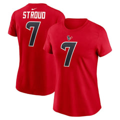 NFL Houston Texans C.J. Stroud Women's Player Name & Number T-Shirt