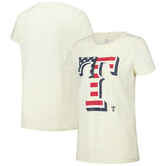 Texas Rangers Women's Vintage T-Shirt - Cream | New Era