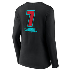Corbin Carroll Arizona Diamondbacks Women's Name & Number Fastball V-Neck Long Sleeve T-Shirt - Black
